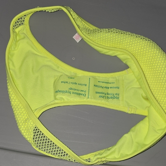 (J35) Victoria's Secret Yellow Bikini Bottom Swimwear - Picture 4 of 4